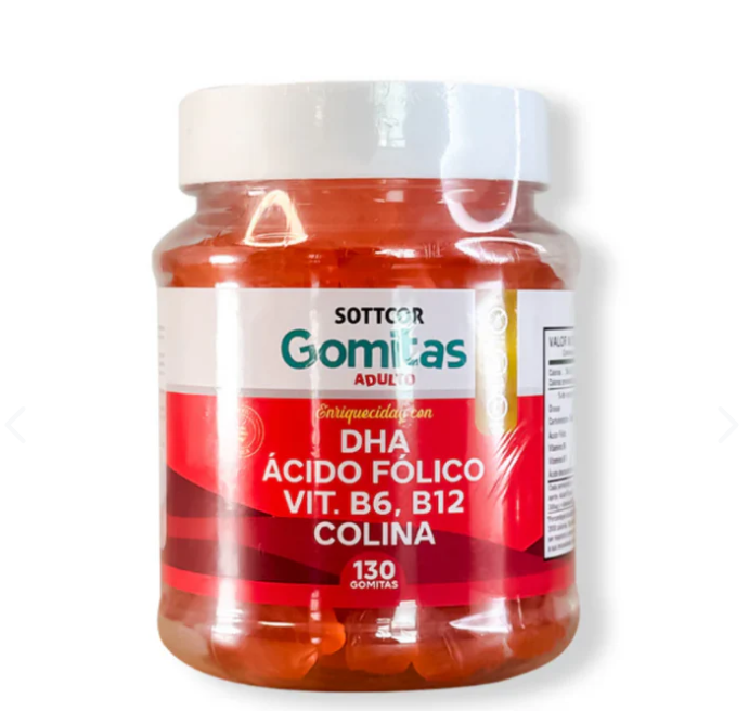 Gomitas DHA Ácido Fólico Vit. B6, B12